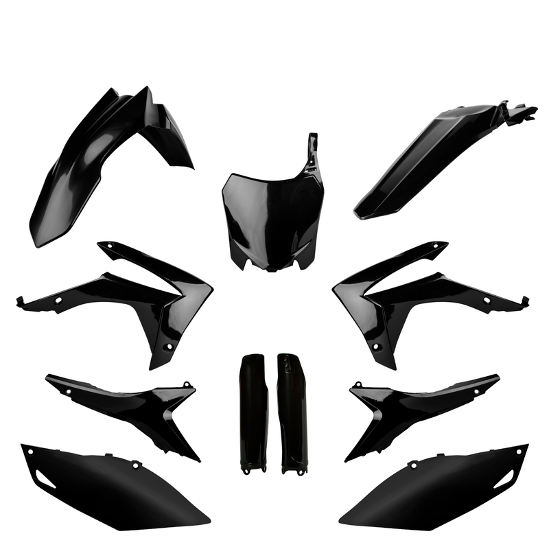 Sada plastů POLISPORT černý pro HONDA CRF 450 R 2013-2016, HONDA CRF 250 R 2014-2017