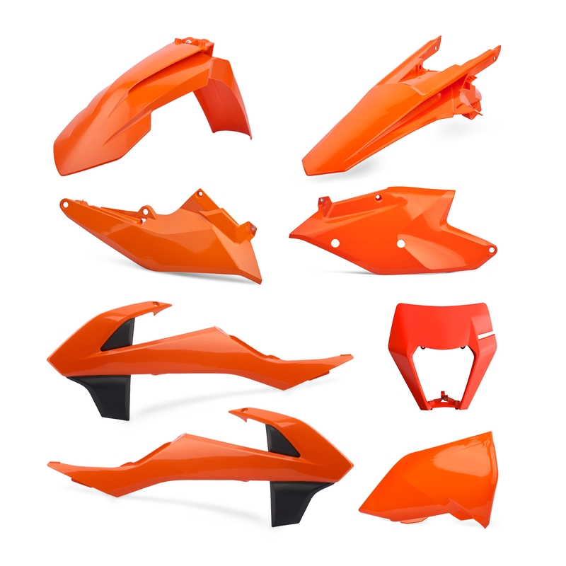 Sada plastů POLISPORT Enduro oranžová