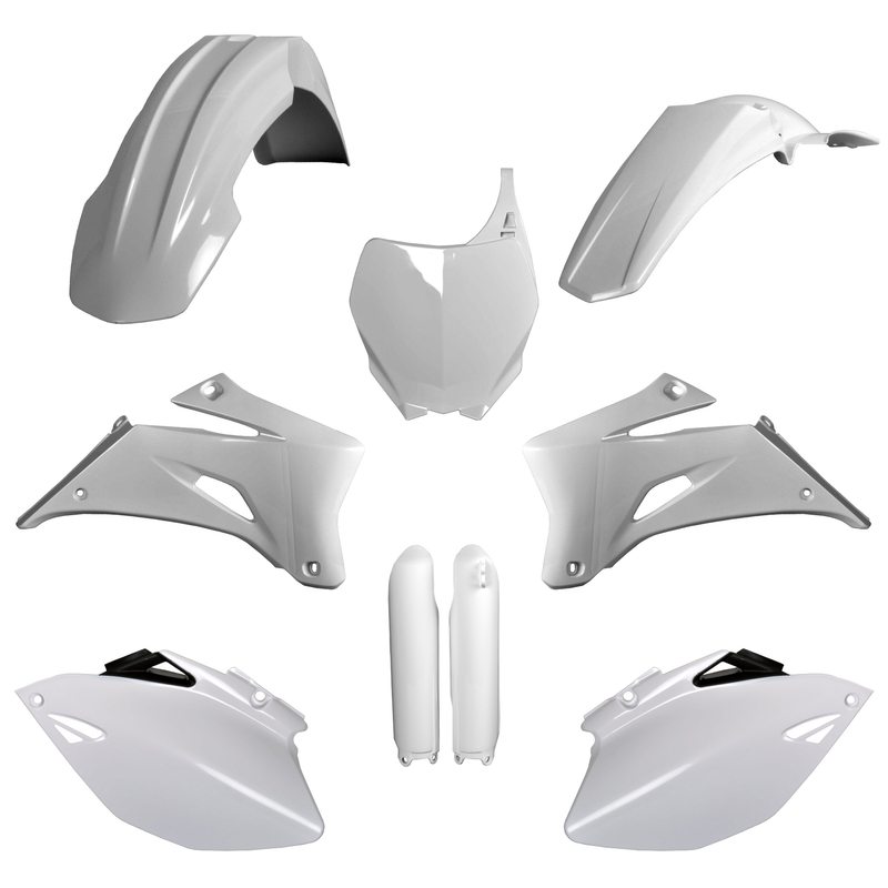 Sada plastů POLISPORT bílá pro YAMAHA YZ 250 F 2008-2009, YAMAHA YZ 450 F 2008-2009