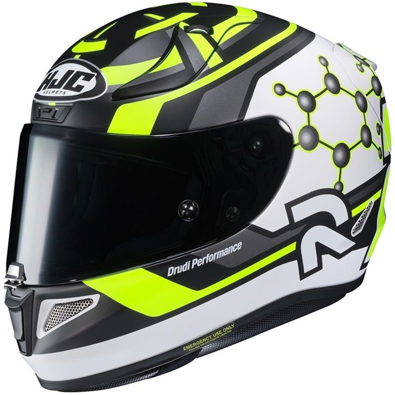 Integrální přilba na motorku HJC RPHA 11 Iannone 29 Replica MC4HSF černo-bílo-fluo žlutá