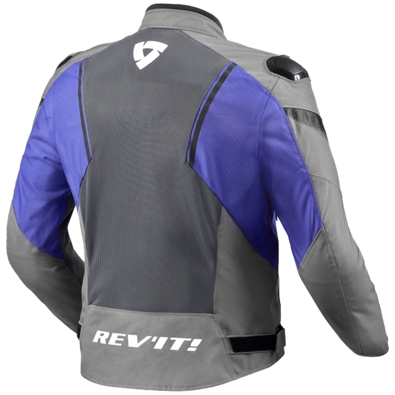 Bunda na motorku Revit Control Air H2O šedo-modrá