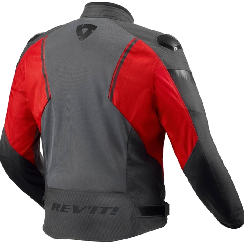 Bunda na motorku Revit Control Air H2O šedo-červená