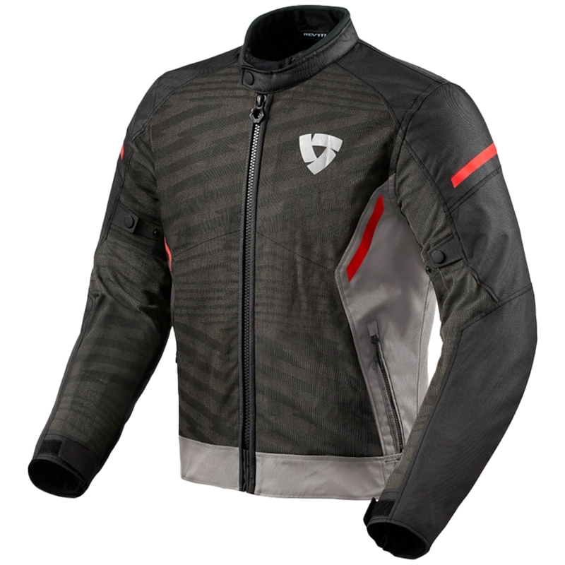 Bunda na motorku Revit Torque 2 H2O šedo-červená