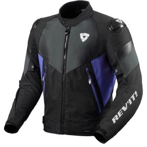 Bunda na motorku Revit Control H2O černo-modrá