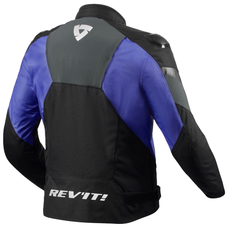Bunda na motorku Revit Control H2O černo-modrá