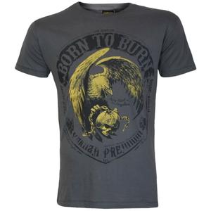 Tričko Yakuza Premium Born To Burn Flying Riots Los Angeles tmavě šedé