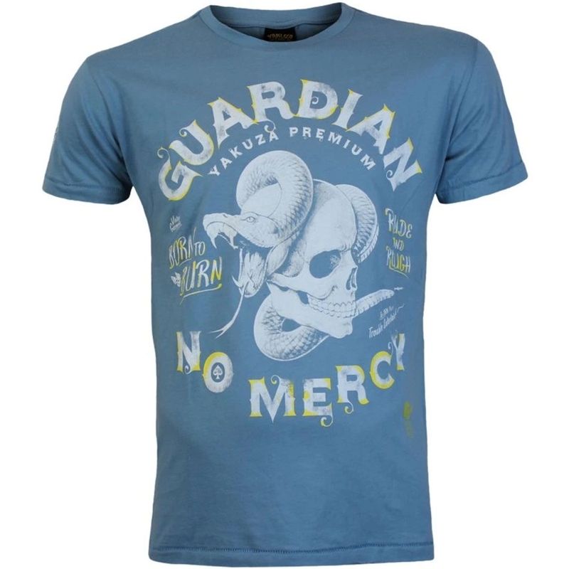 Tričko Yakuza Premium Guardian No Mercy modré