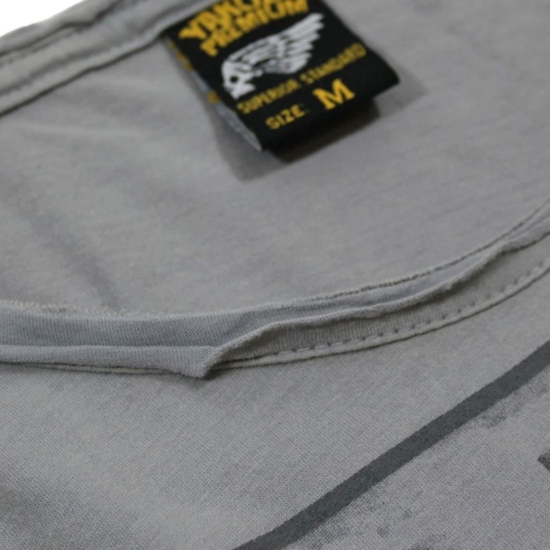 Tričko Yakuza Premium Rude and Rough Born to Burn - Los Angeles šedé