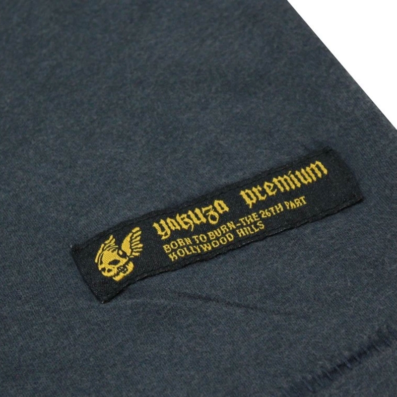 Tričko Yakuza Premium Rude and Rough Born to Burn - Los Angeles modré