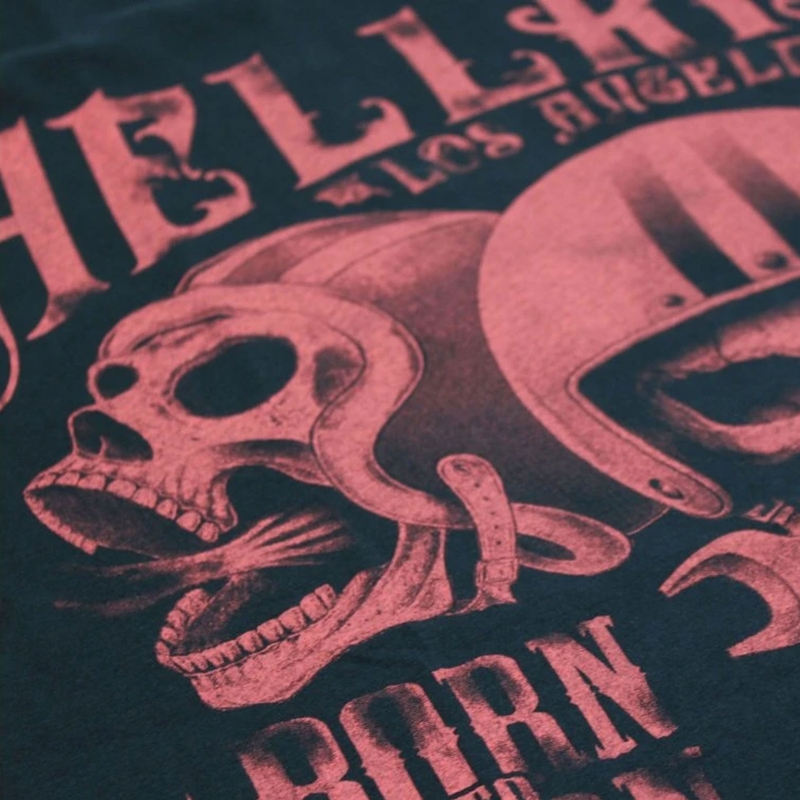 Tričko Yakuza Premium Hell Rider - Born to Burn tmavě modré