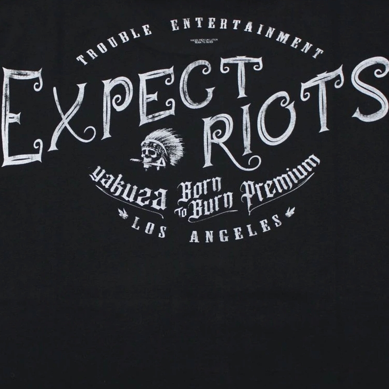 Tričko Yakuza Premium Expect Riots - Los Angeles černé