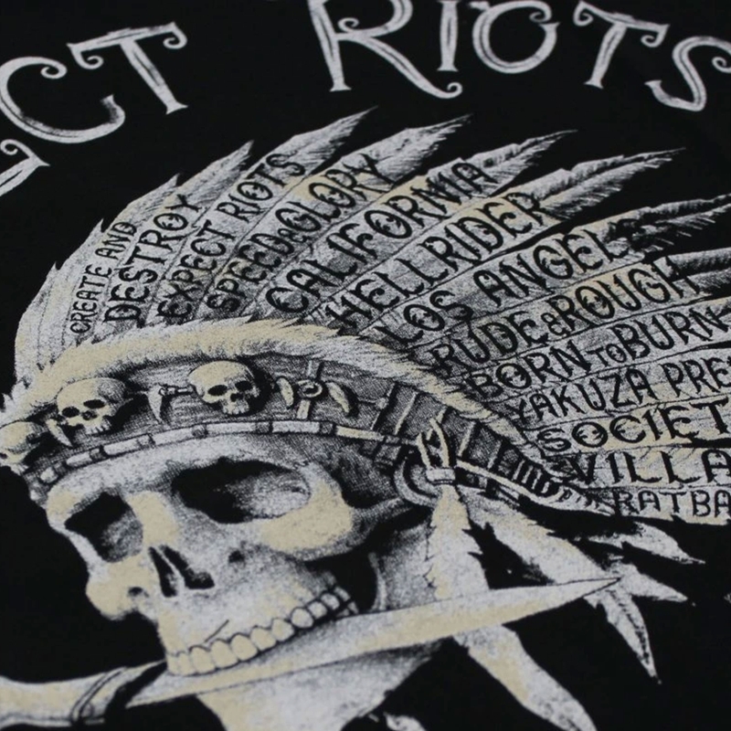 Tričko Yakuza Premium Expect Riots - Los Angeles černé