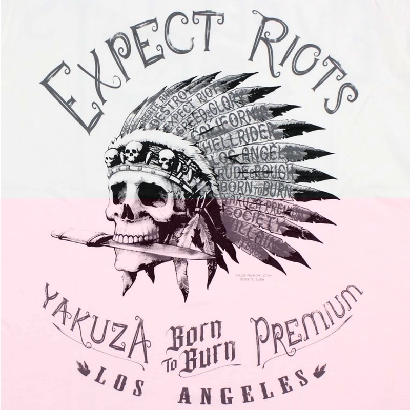 Tričko Yakuza Premium Expect Riots - Los Angeles bílé