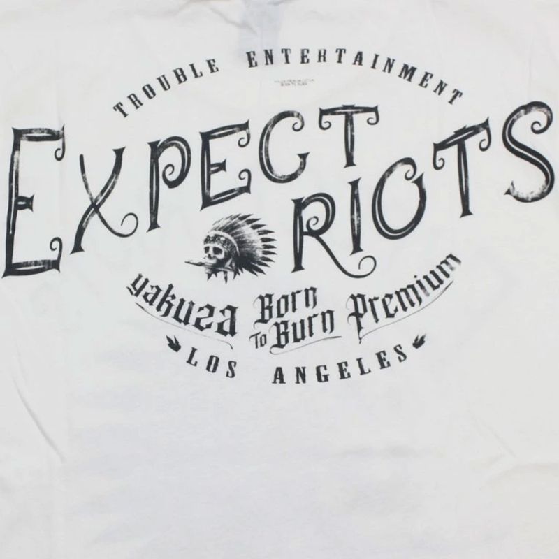 Tričko Yakuza Premium Expect Riots - Los Angeles bílé