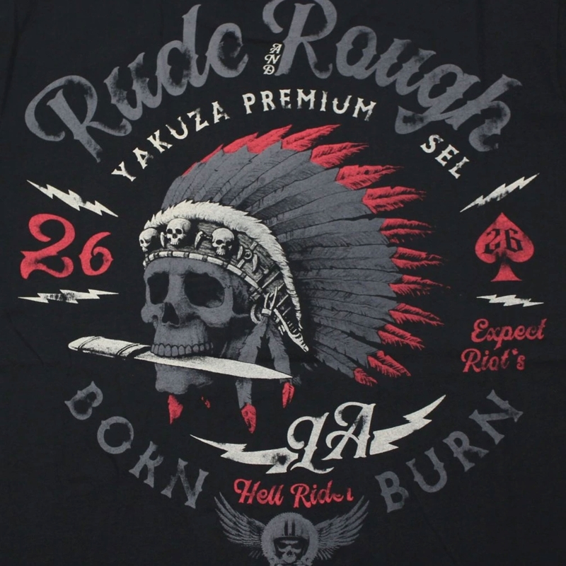 Tričko Yakuza Premium Rude and Rough - Los Angeles černé