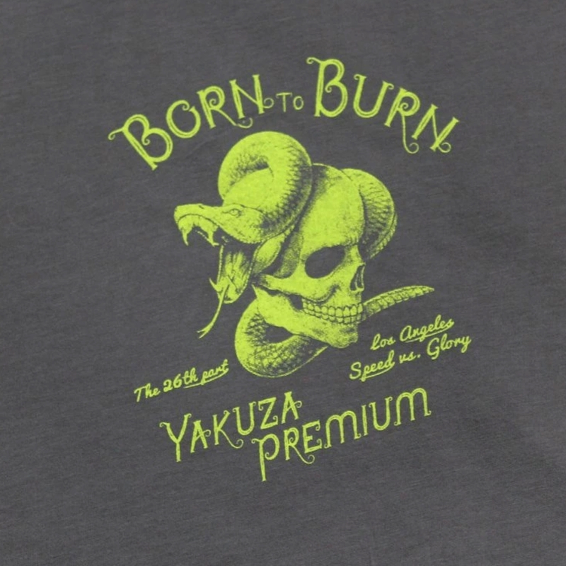 Tričko Yakuza Premium Speed and Swashbuckler tmavě šedé