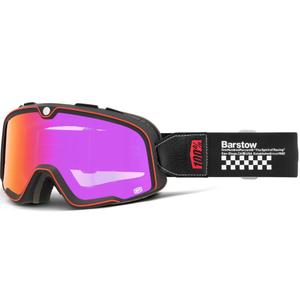 Motokrosové brýle 100% Barstow Erban s červeným plexi