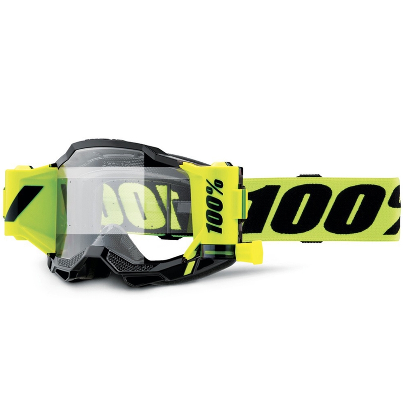 Motokrosové brýle 100% Accuri 2 Forecast fluo žluté s čirým plexi