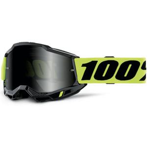 Motokrosové brýle 100% Accuri 2 Sand fluo žluté s kouřovým plexi