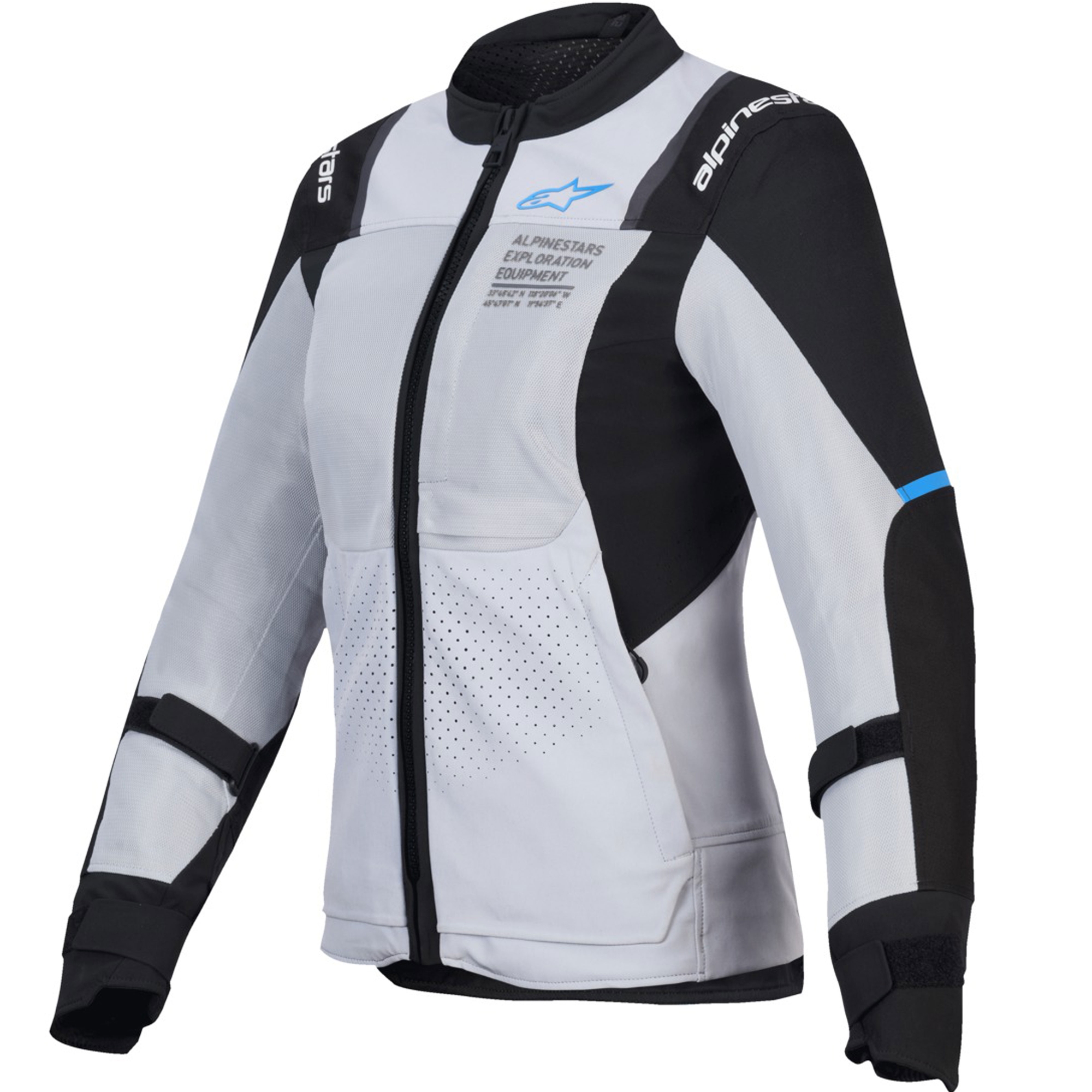 Dámská bunda na motorku Alpinestars Stella ST-2 Air světle šedo-černá Velikost: S