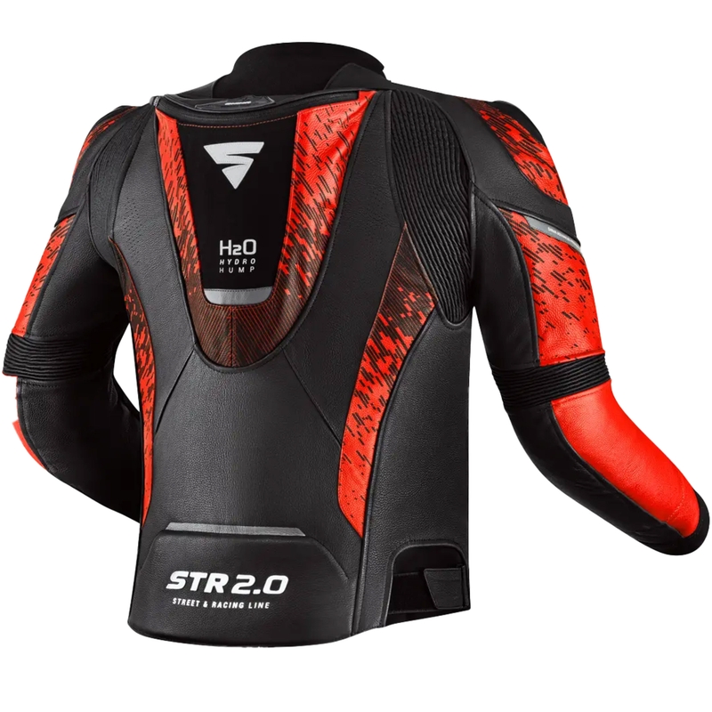 Bunda na motorku Shima STR 2.0 fluo červená