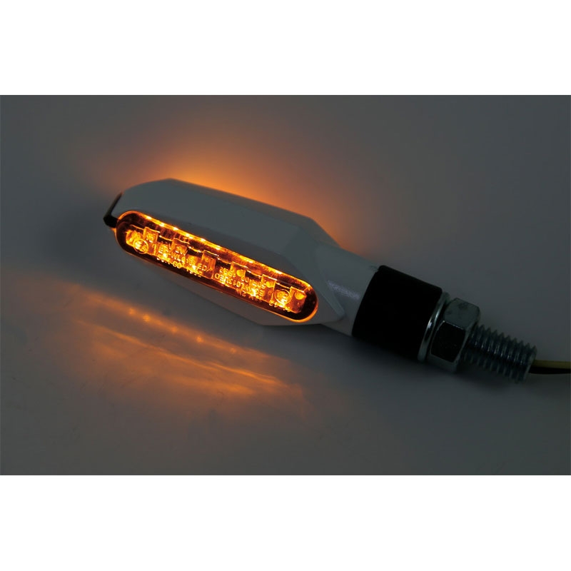 Blinkry na motorku Highsider Smart Multiface LED bílé