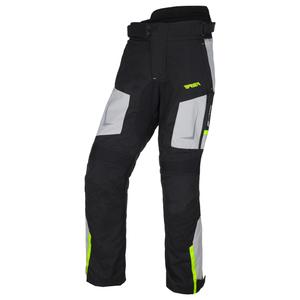 Zkrácené kalhoty na motorku RSA EXO 2 černo-šedo-fluo žluté