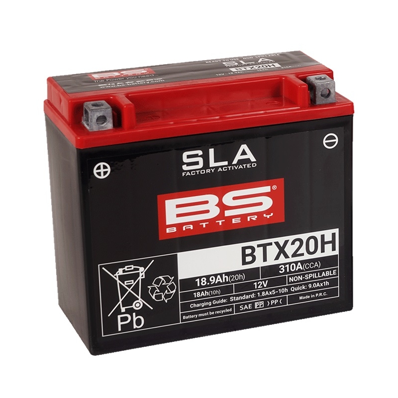 Továrně aktivovaná motocyklová baterie BS-BATTERY