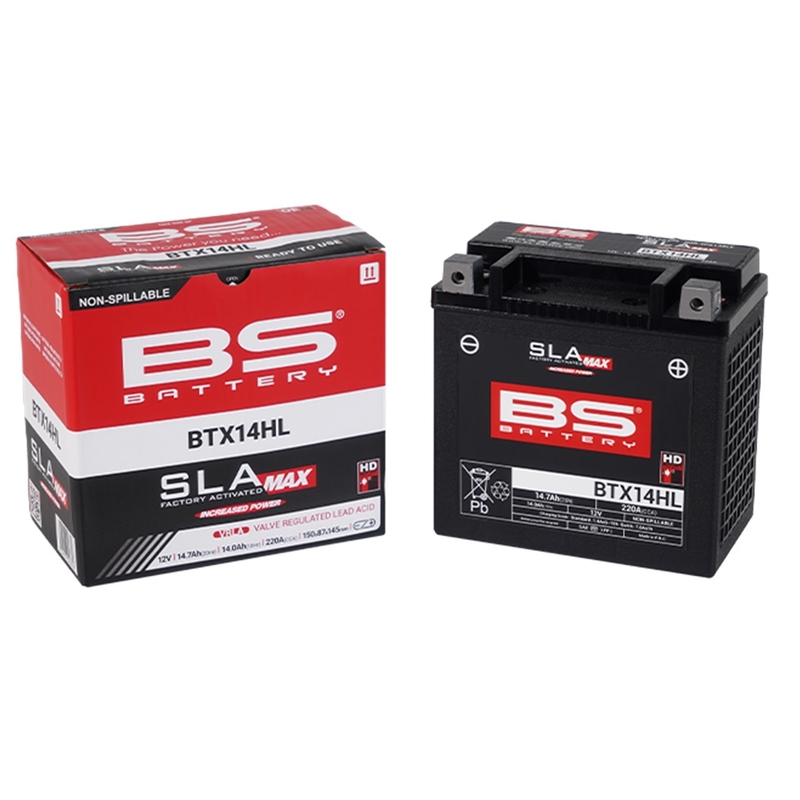 Továrně aktivovaná motocyklová baterie BS-BATTERY SLA MAX