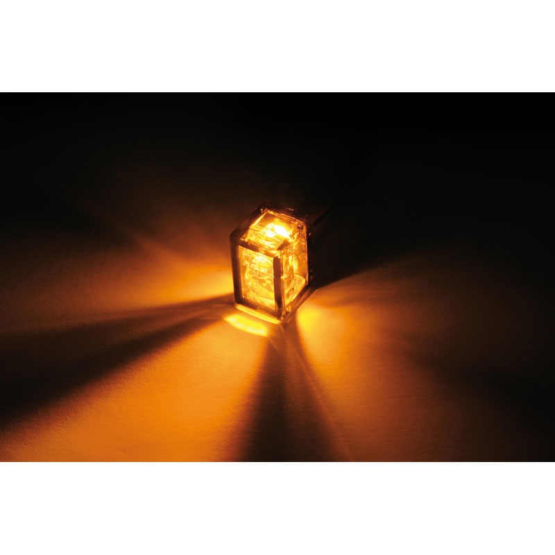 Blinkry na motorku Highsider Smart Micro Cube-V LED kouřově šedé