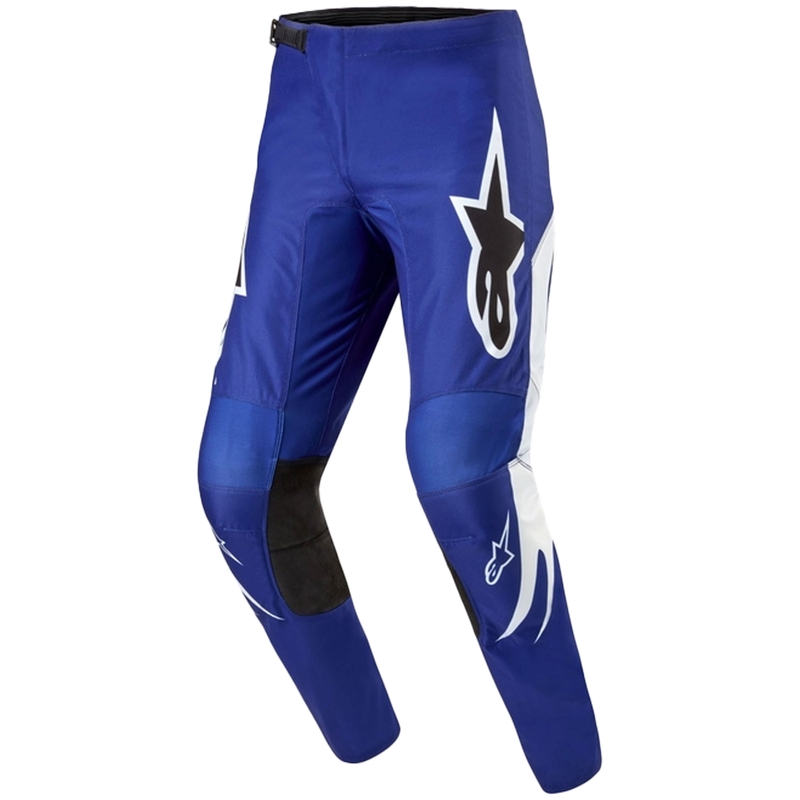 Motokrosové kalhoty Alpinestars Fluid Lucent modro-bílo-černé