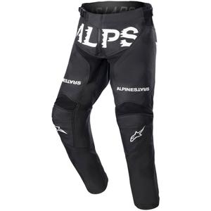 Dětské motokrosové kalhoty Alpinestars Racer Found Kids černo-bílé