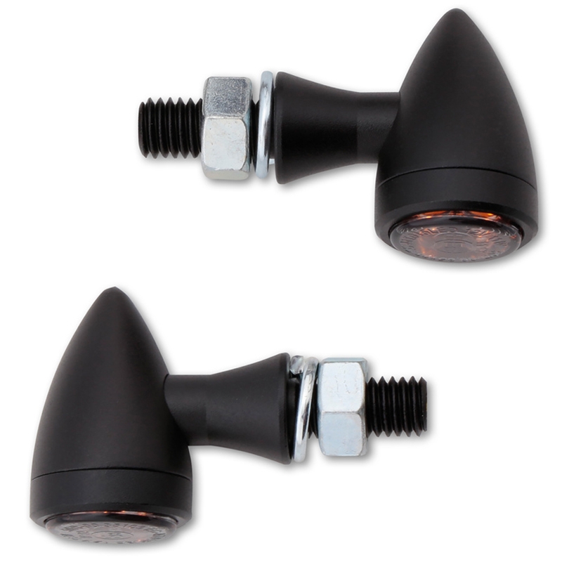 Blinkry na motorku Highsider Smart Sixteen Bullet LED kouřově šedé