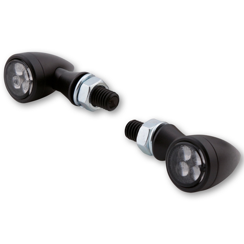 Blinkry na motorku Highsider Smart Sixteen Bullet LED kouřově šedé