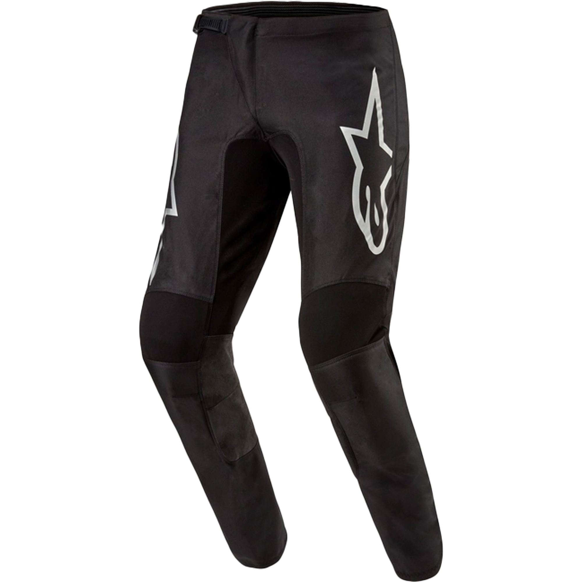 Motokrosové kalhoty Alpinestars Fluid Graphite černo-stříbrné Velikost: 28