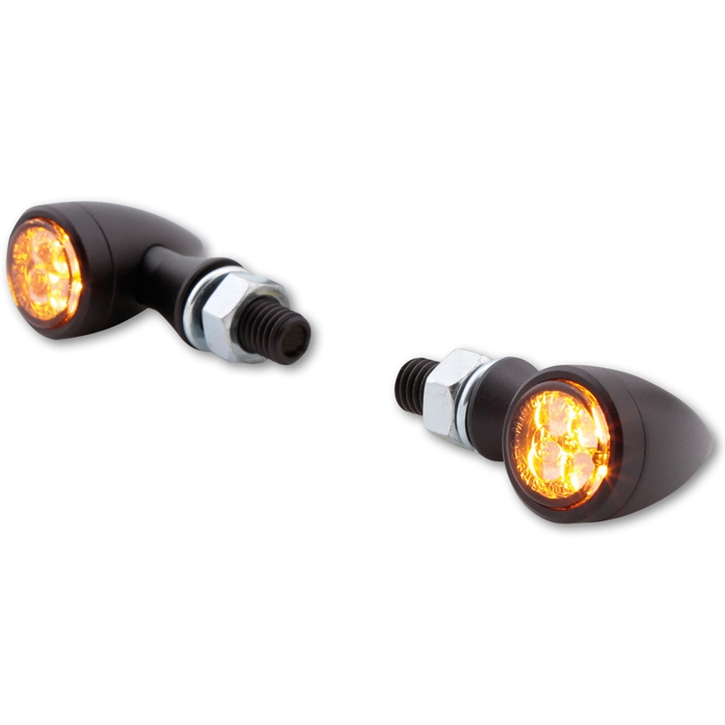 Blinkry na motorku Highsider Smart Sixteen Bullet LED 3v1 kouřově šedé