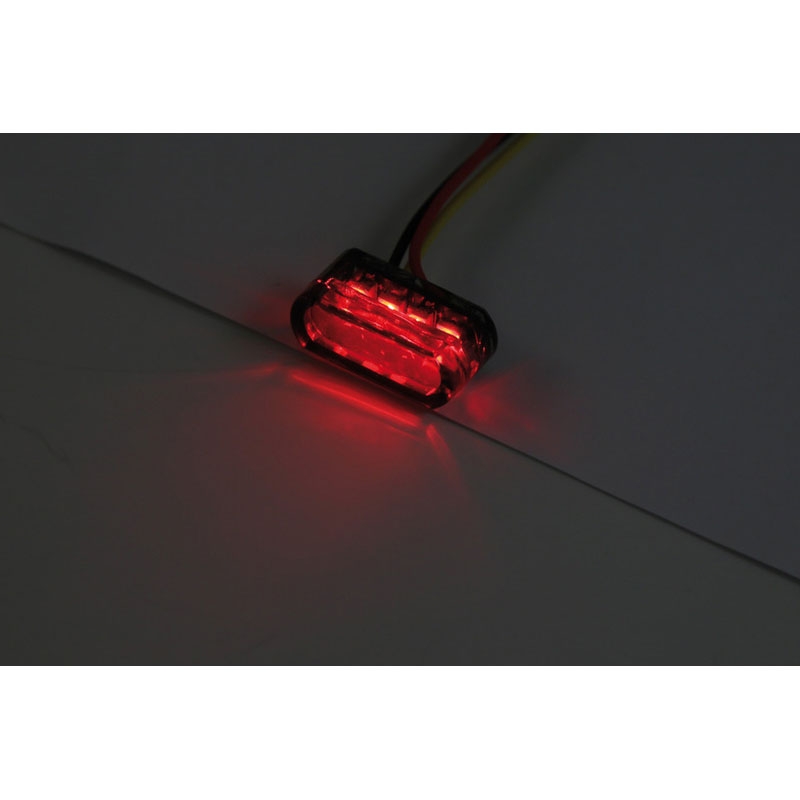 Zadní světlo na motorku Highsider Smart Module 1 LED kouřově šedé