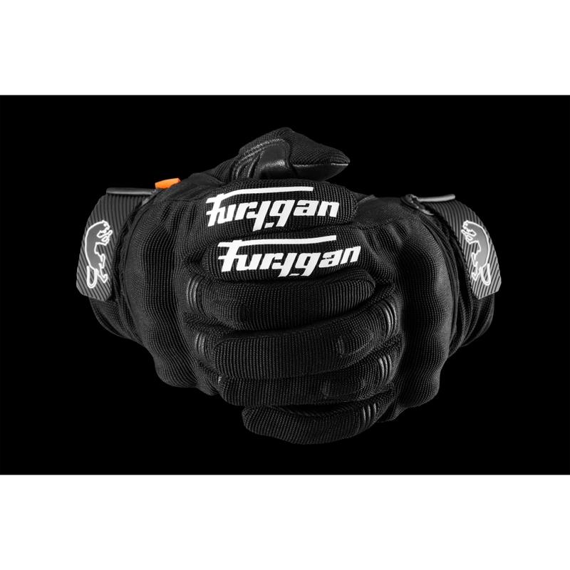 Dámské rukavice na motorku Furygan Jet Lady D3O® Evo černo-bílé