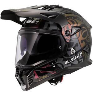 Enduro helma na motorku LS2 MX702 Pioneer II Rangi černá