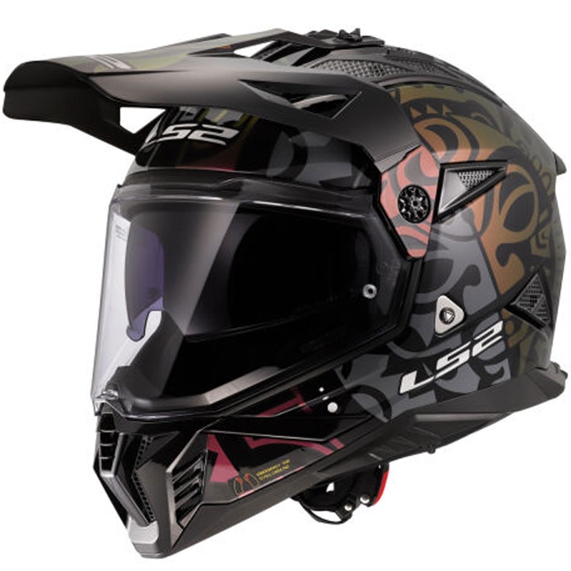Enduro helma na motorku LS2 MX702 Pioneer II Rangi černá