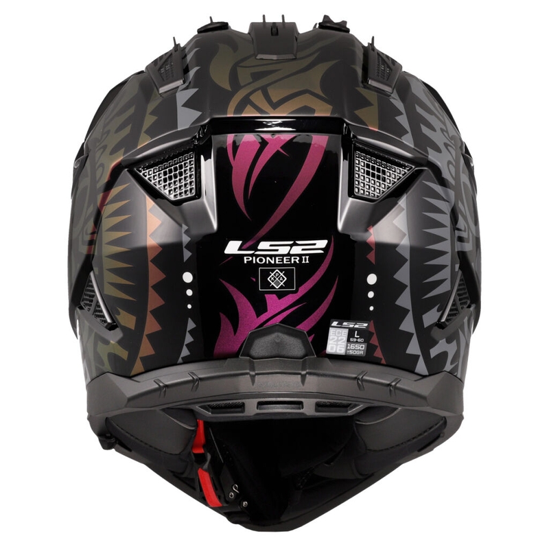 Enduro helma na motorku LS2 MX702 Pioneer II Rangi černá