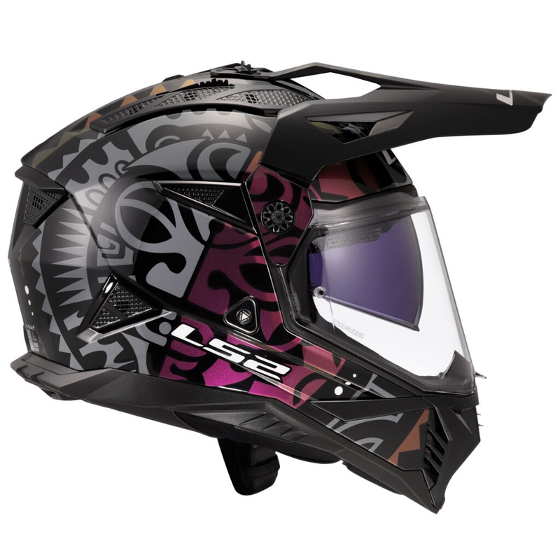 Enduro helma na motorku LS2 MX702 Pioneer II Rangi černá