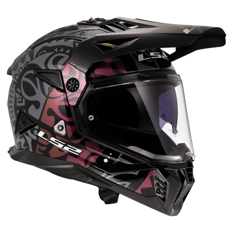 Enduro helma na motorku LS2 MX702 Pioneer II Rangi černá