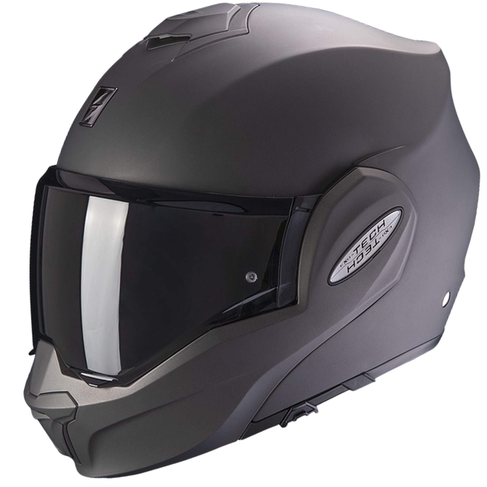 Překlápěcí helma na motorku Scorpion EXO-TECH EVO Solid matná antracitová Velikost: XS