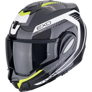 Překlápěcí helma na motorku Scorpion EXO-TECH EVO CARBON COSY černo-fluo žlutá