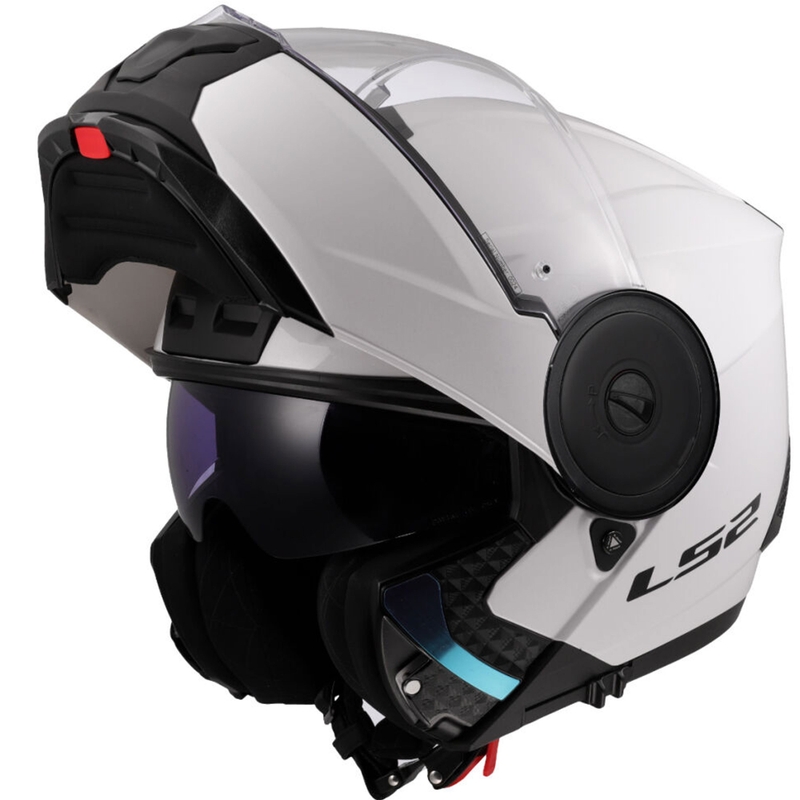 Výklopná helma na motorku LS2 FF902 Scope II Solid bílá
