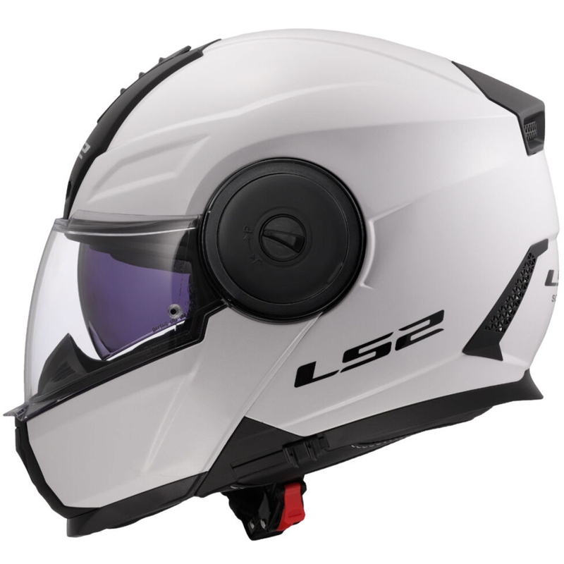 Výklopná helma na motorku LS2 FF902 Scope II Solid bílá