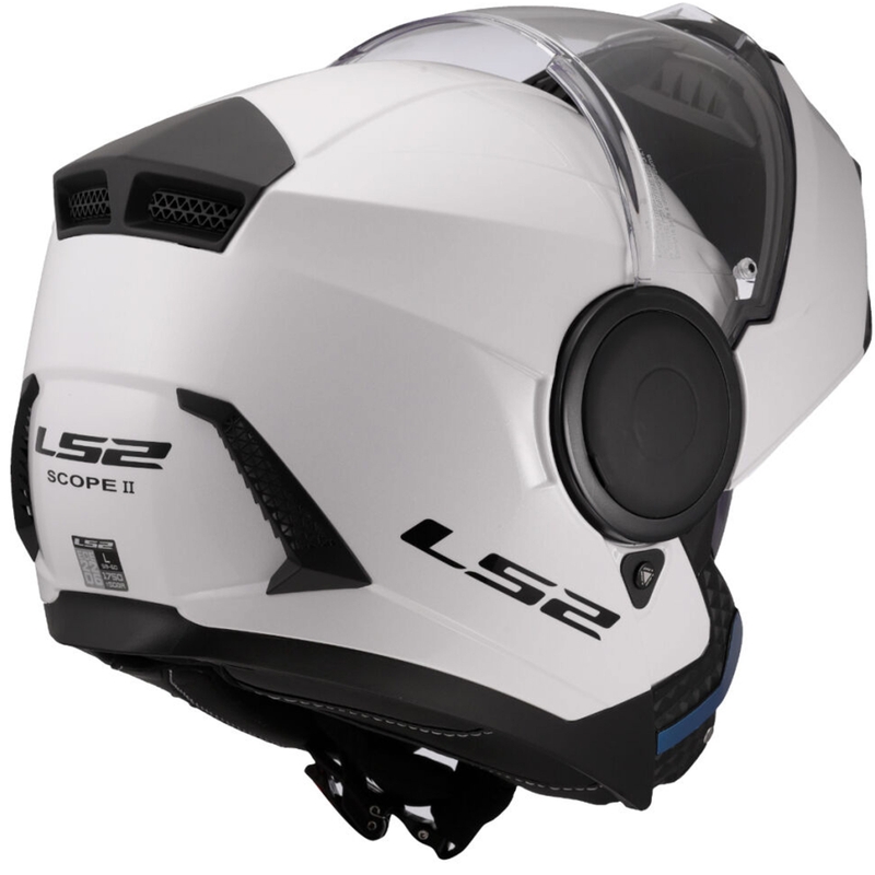 Výklopná helma na motorku LS2 FF902 Scope II Solid bílá