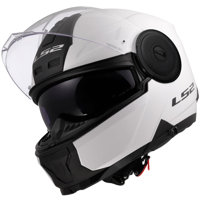 Výklopná helma na motorku LS2 FF902 Scope II Solid bílá