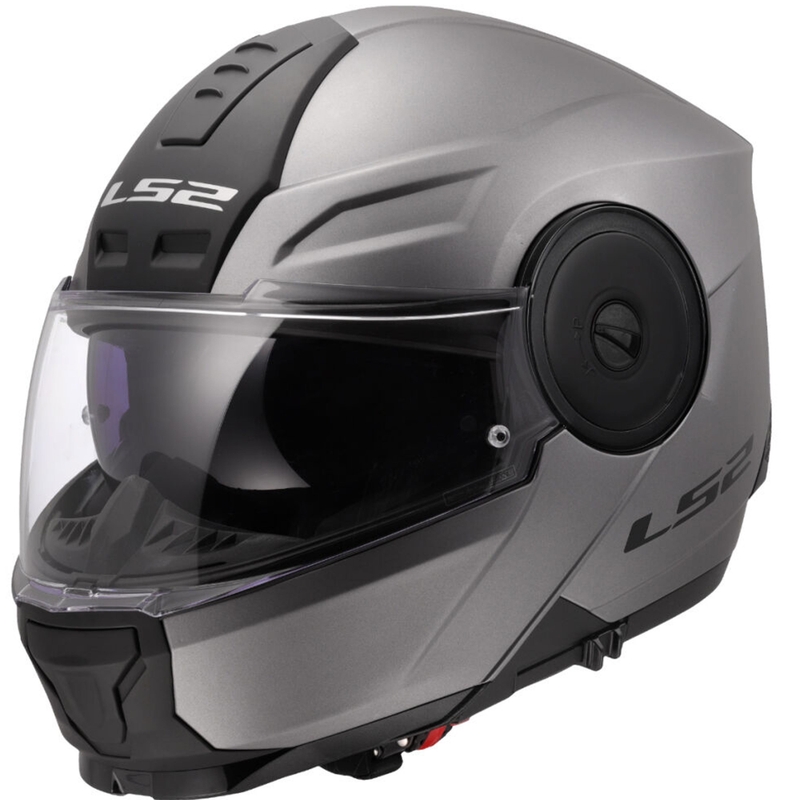 Výklopná helma na motorku LS2 FF902 Scope II Solid matná titanová